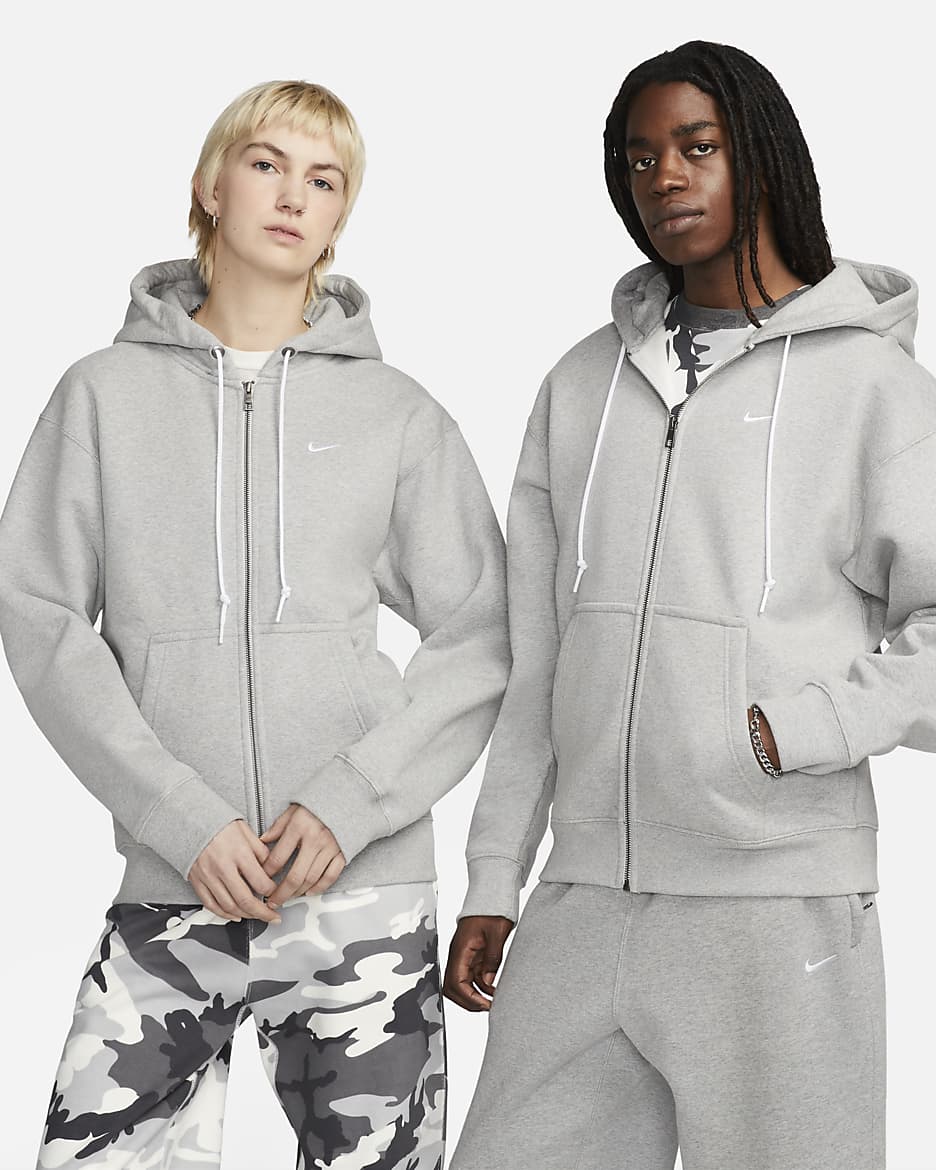 Sweat a capuche a zip Nike Solo Swoosh pour homme